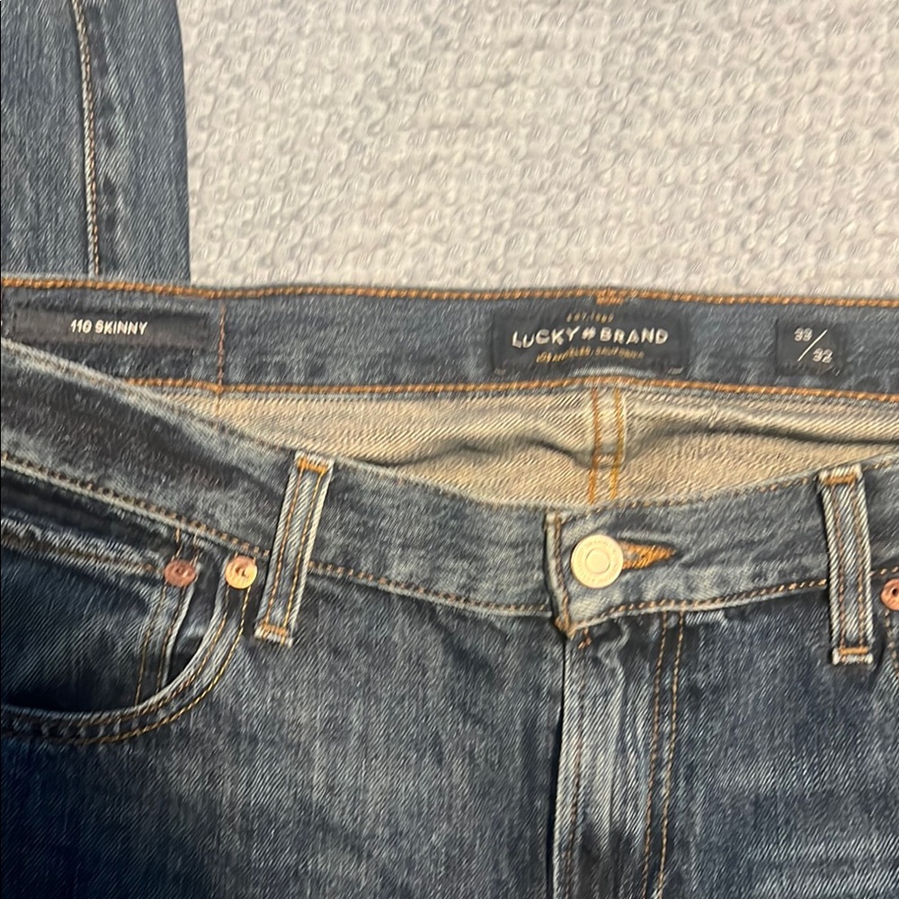 Lucky Brand Blue Skinny Jeans with Faded Indigo